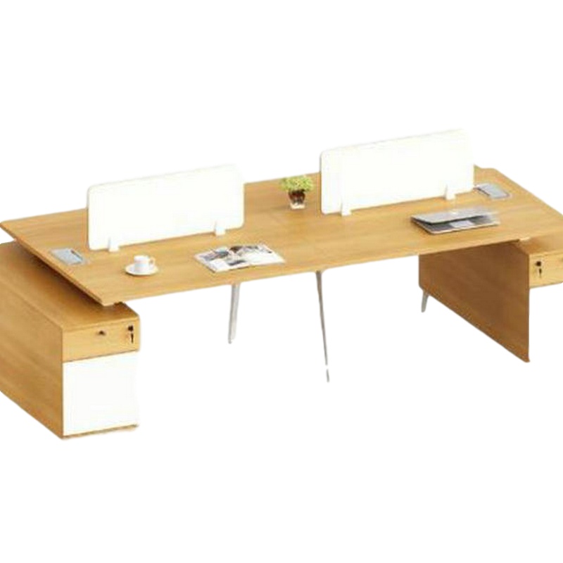 逐鹿中原简约现代4人位办公家具职员办公桌DS-642工作位员工桌屏风