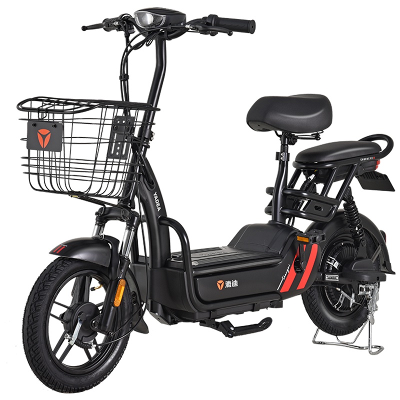 雅迪电动车小叮当新国标电池可拎逛街出行电动自行车电瓶车48V12AH