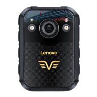联想(Lenovo)DSJ-2W执法记录仪1296P高清红外夜视专业微型便携背夹音视频现场执法仪黑色128G