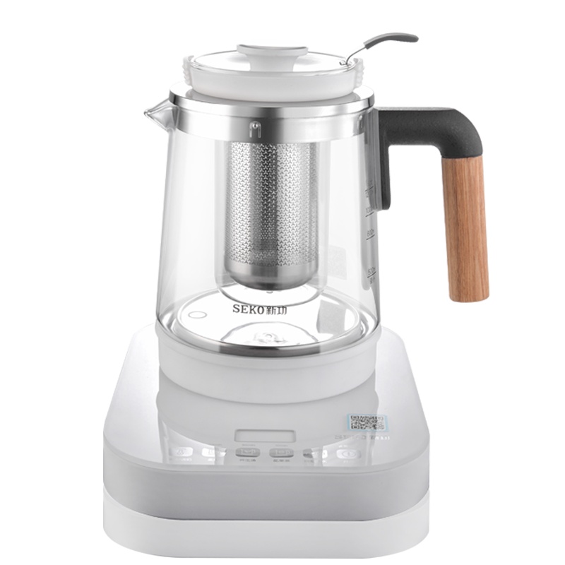 新功N26多功能燕窝银耳养生壶全玻璃花果茶煮茶器隔水炖盅家用烧水壶保温