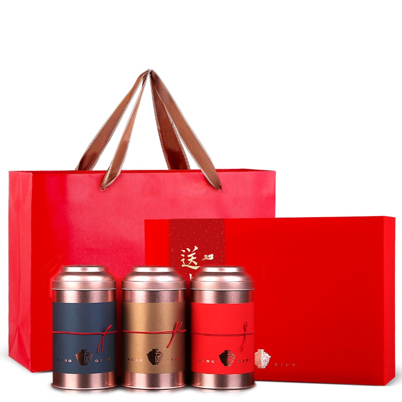 贡苑 茶叶 红茶 金骏眉送礼盒装高档武夷山金俊眉无色素浓香型500g正山小种茶叶礼盒