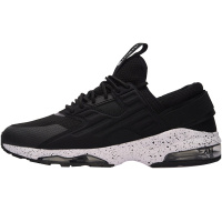 李宁男鞋半掌气垫小黑休闲鞋慢跑泼墨低帮运动鞋