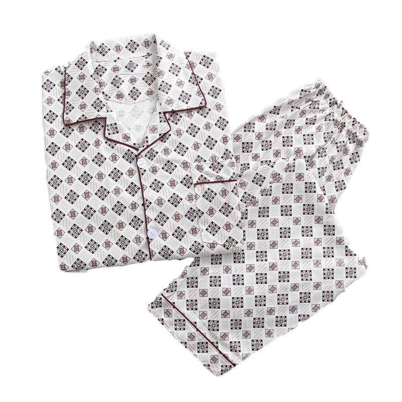 男士长袖睡衣春男款中青年家居服常规款秋季开衫中年秋冬衣套装涤纶臻依缘