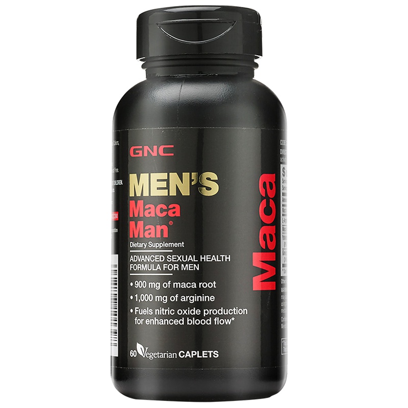 [维护男士生殖健康]GNC 健安喜 男性保健玛卡 60片/瓶 美国进口
