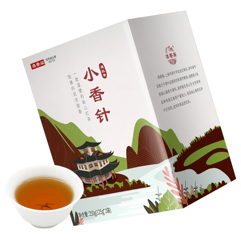 滇香阁 小香针红茶250克盒装 云南滇红茶红茶茶叶 高山春茶 头春采摘