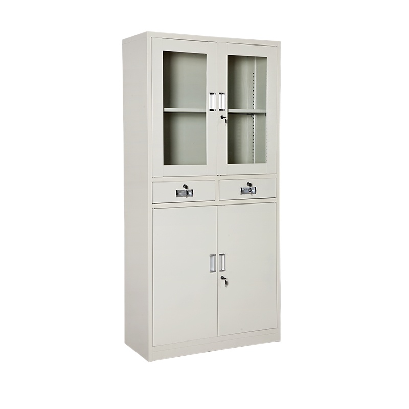 晶翼 1800x850x390厚0.6 文件柜 等体器械柜子(其中两组在下层按装挂衣杆)