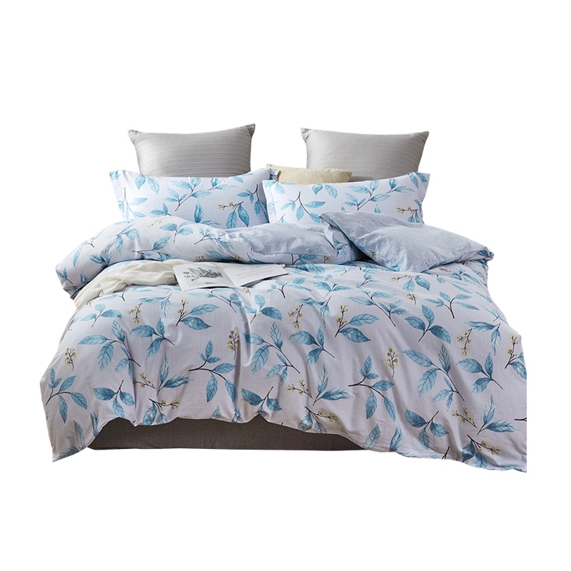 红豆家纺床上四件套纯棉100全棉床单三床品夏季被套春秋床上用品