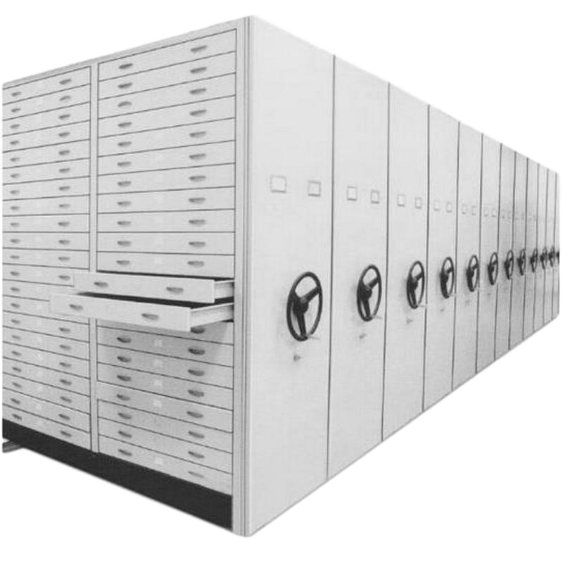 逐鹿中原智能手摇大型移动档案室底图密集架RC-627落地资料文件柜 一组