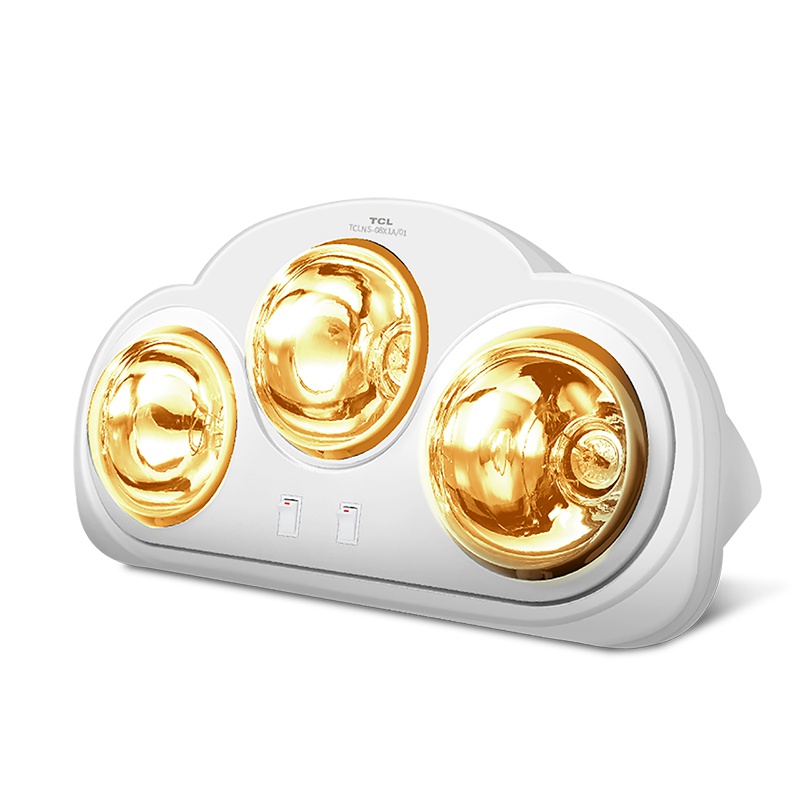 TCL壁挂式浴霸灯泡取暖器挂墙三灯挂壁卫生间防水防爆浴室家用TCLNS-08X1A/01