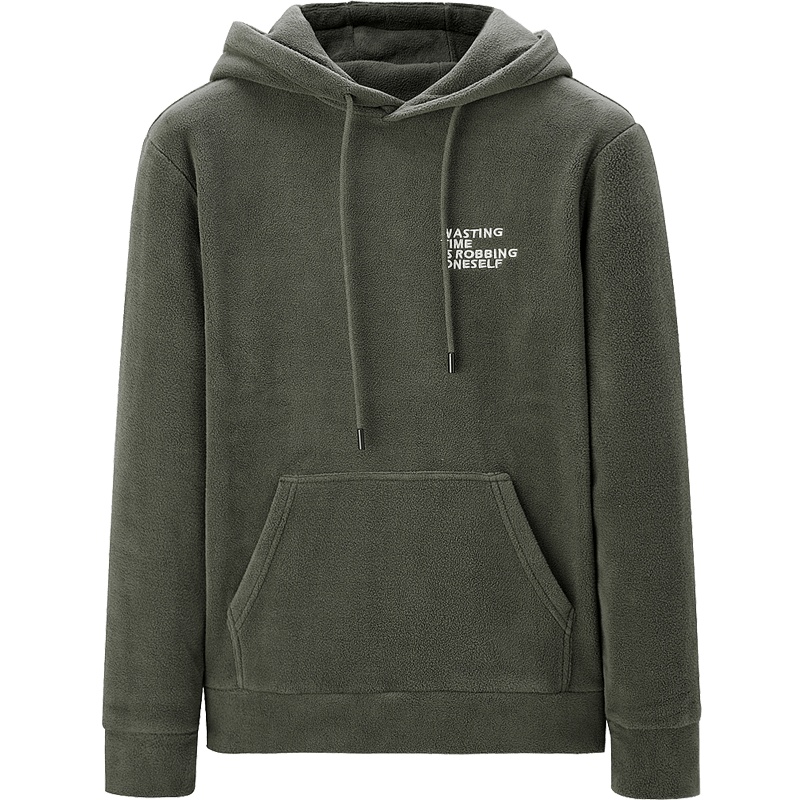 HLA海澜之家休闲连帽款卫衣2019秋季字母款简约卫衣男 HNZWJ3R050A