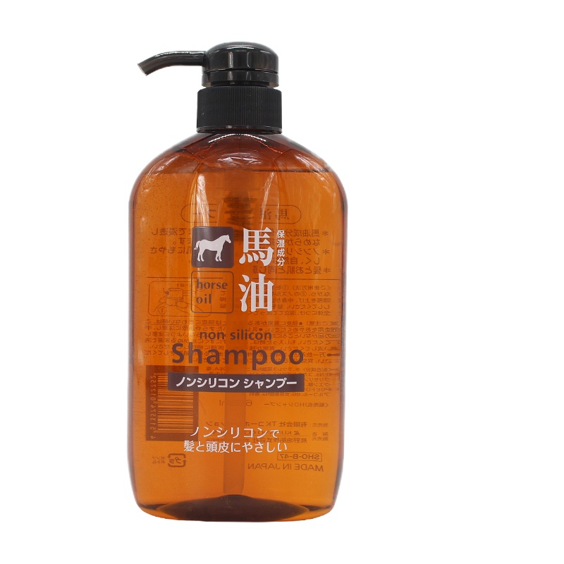 日本熊野油脂无硅油马油洗发水护发素马油护发素 600ml