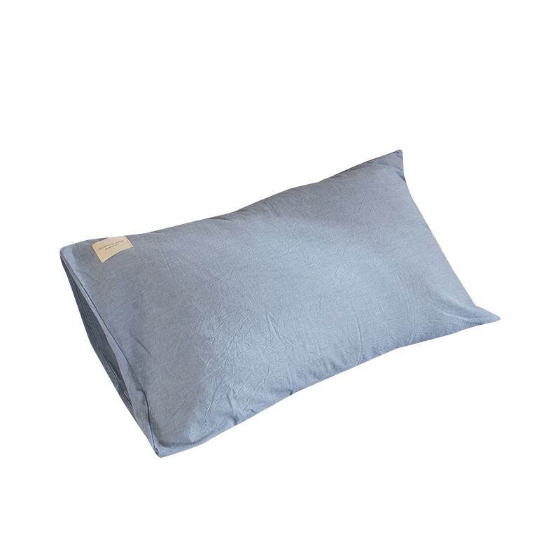 婵思 纯色系列全棉色织水洗棉枕套