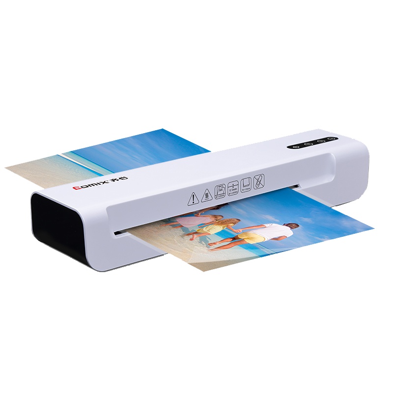 齐心 COMIX F9015B 家庭式过塑机 白+黑