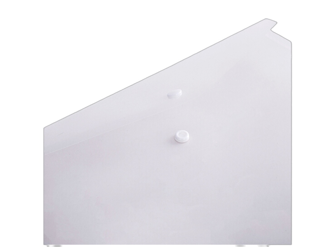 得力(deli) A4透明按扣文件袋资料袋档案袋 8308 (10只装)