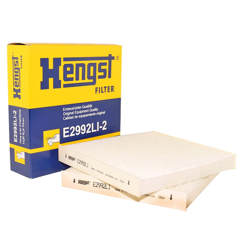 汉格斯特(hengst)空调滤清器单效.外置E2992LI-2适用于新宝马X3/F25/X4/F26内置空调滤清器
