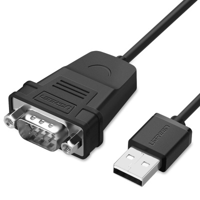 绿联ugreen usb转rs232串口连接线 usb转db9转接线 支持pos打印机等