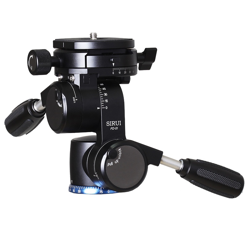 思锐(SIRUI)FD01 四维云台 双手柄双全景平台三脚架专业云台 摄影摄像微距短视频拍摄