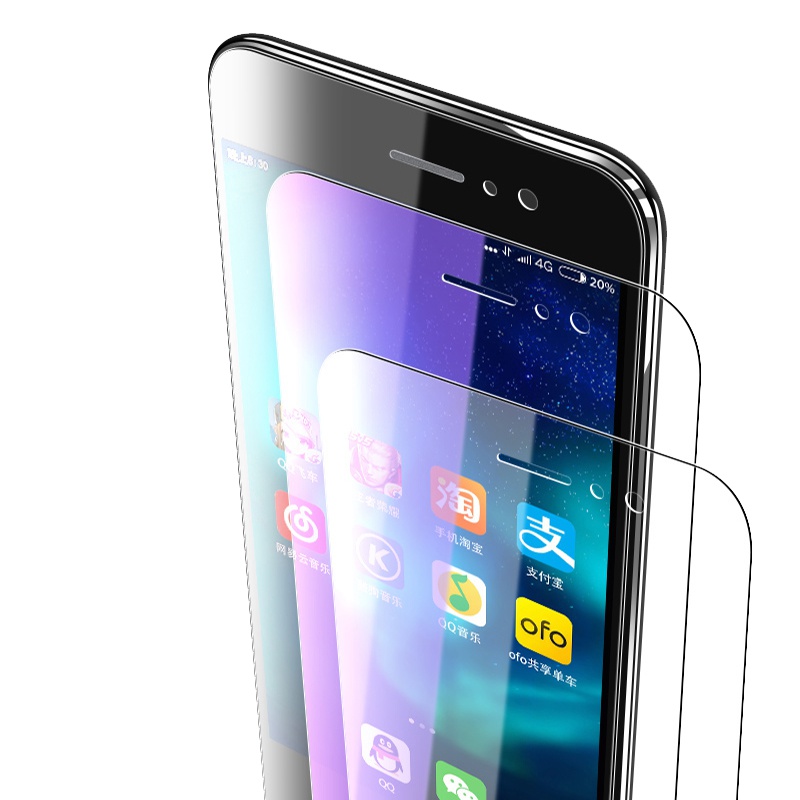 轻万适用华为p10plus抗蓝光钢化膜防指纹高清前膜防摔玻璃手机贴膜防紫光保护膜