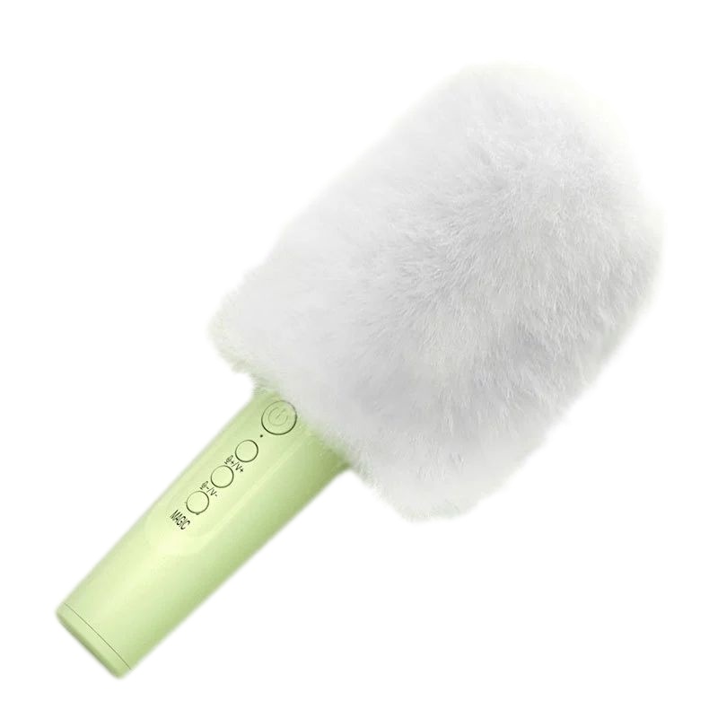 索爱mc8话筒音响一体麦克风手机无线蓝牙适用唱吧全民k歌神器家用唱歌儿童电视家庭ktv卡拉OK专用宝声卡直播[毛绒套装]