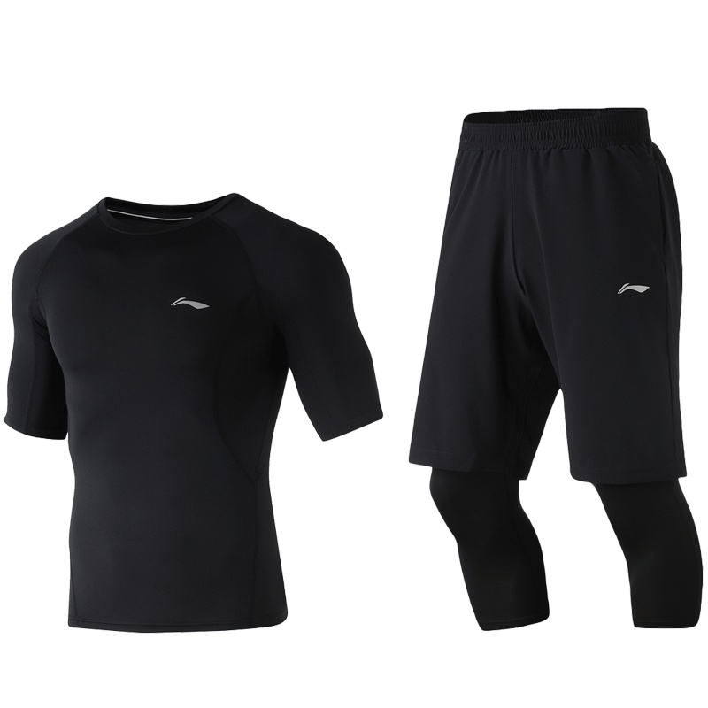 李宁 2019新品 男款运动套装AAGP001透气凉爽