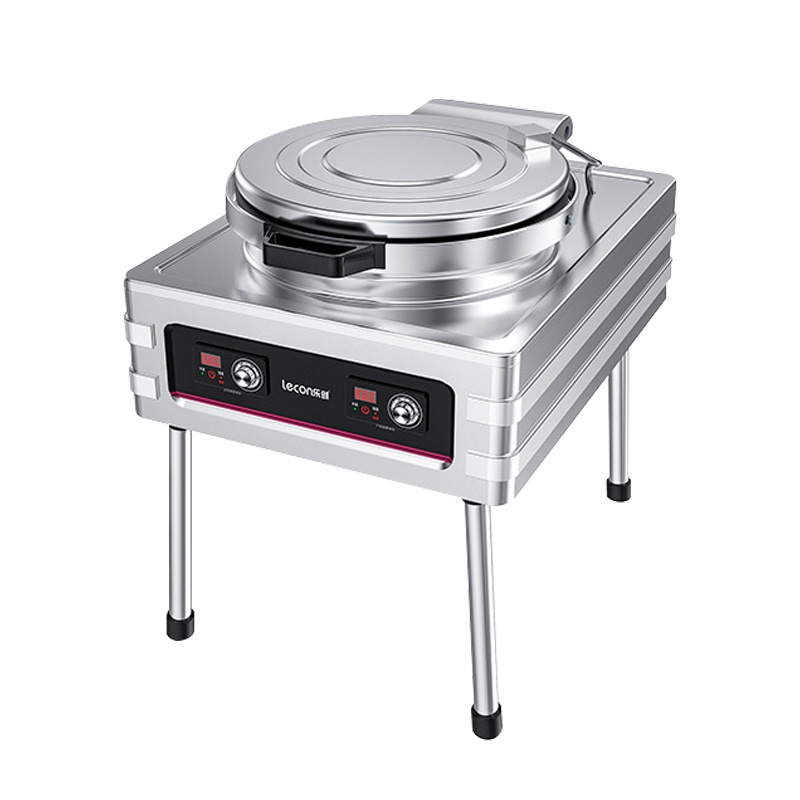 乐创（lecon）YCD-45A-K型 380V 立式经典款 电饼铛 定制商用电器