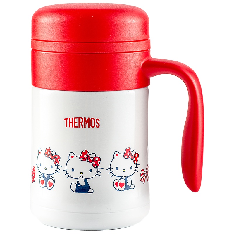 膳魔师,膳魔師(THERMOS)保温杯 TCMG-370 Hello Kitty系列手柄 办公手柄杯 长效保温 通用