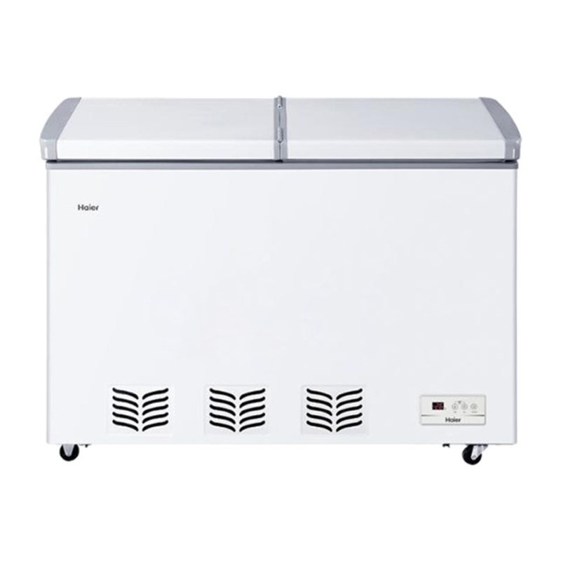 海尔(Haier)FCD-270SEE 270升 蝶形门卧式双温冰柜商用 侧掀门双温冷柜 家用商用二合一冰箱