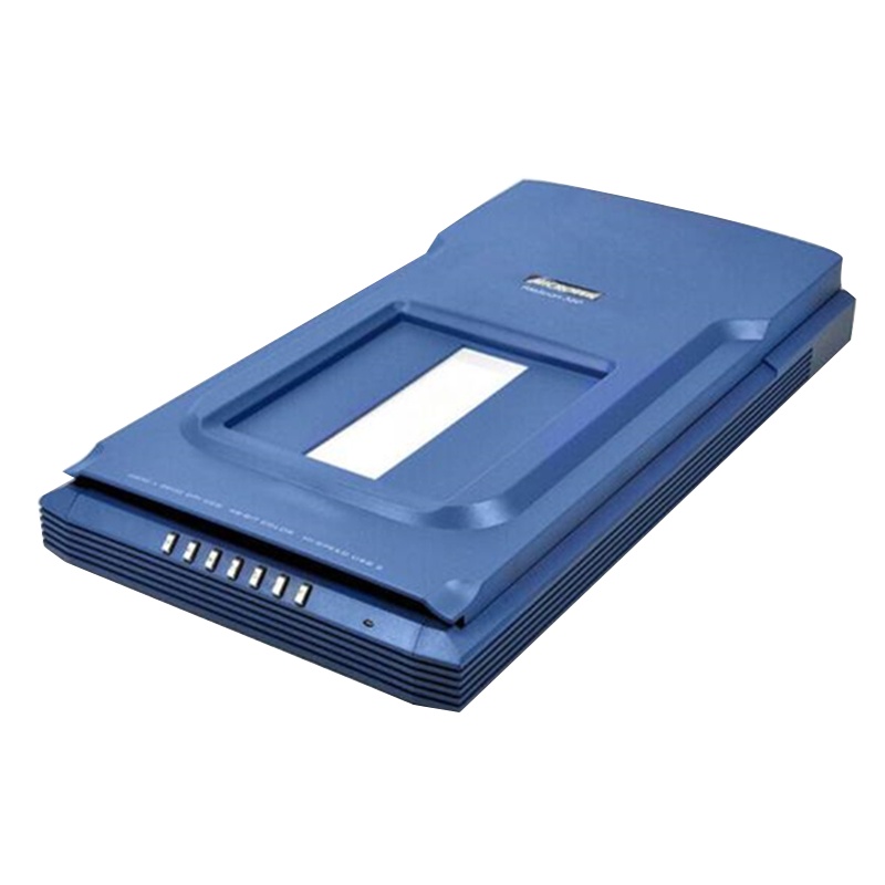 中晶(microtek)FileScan380 A4彩色平台扫描仪 内置35mm胶片适配器 平板式扫描仪 (蓝色)