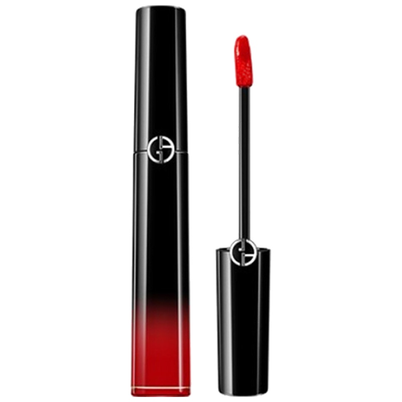 阿玛尼(ARMANI)漆光迷情黑管唇釉 #402-显白橘红色 6ml 保湿 遮瑕 修护