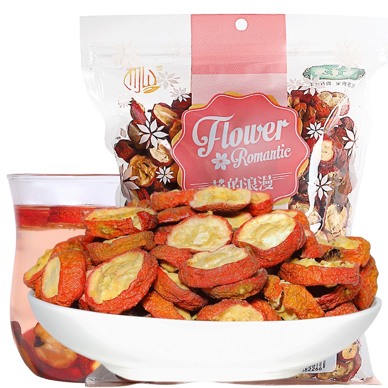贡苑 茶叶 花草茶 花果茶 山楂干 山楂片 500g/袋 可搭配玫瑰胎菊花茶