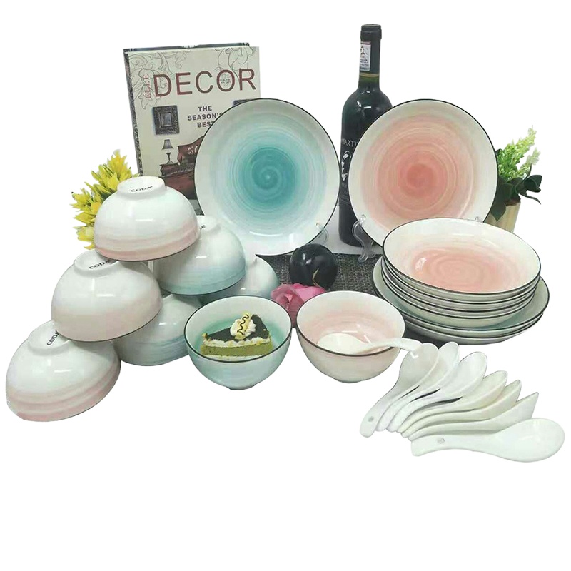 蔻达(CODA) 手绘飞天餐具20件套 D1803