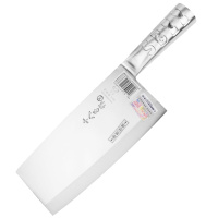十八子作P02飞球斩切刀小菜刀单刀 酒店专用厨师刀 不锈钢飞球斩骨切片两用菜刀刀具