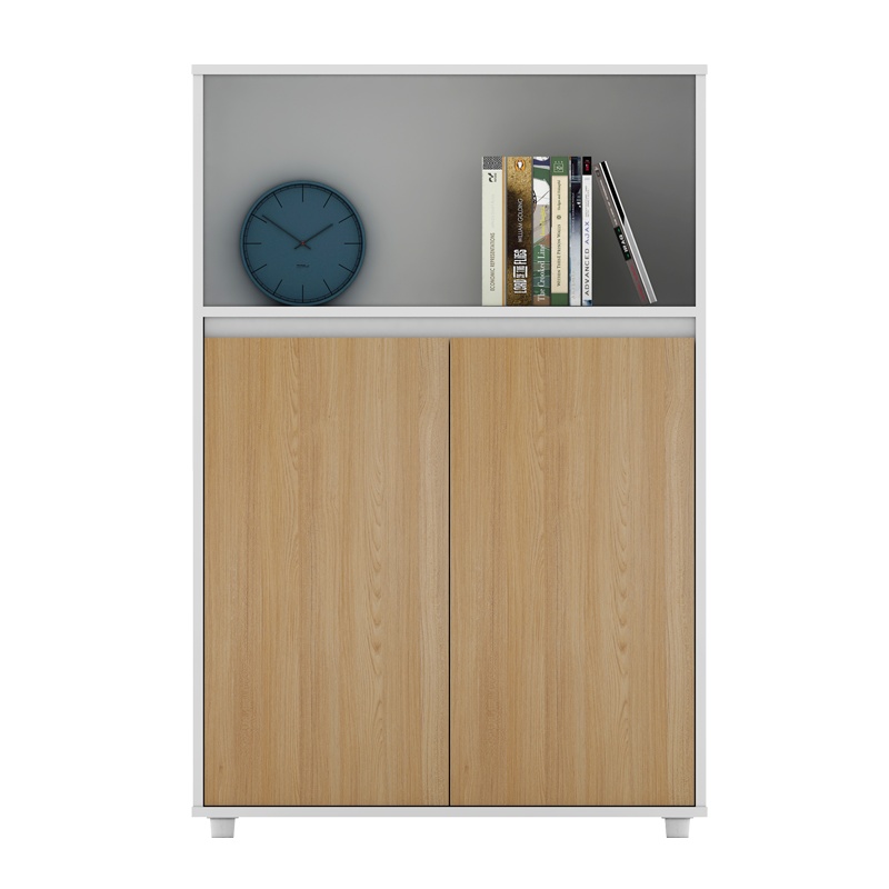 盛世之家 办公文件柜现代简约储物柜胶板落地柜矮柜 飞云文件柜 P-JFCW081S