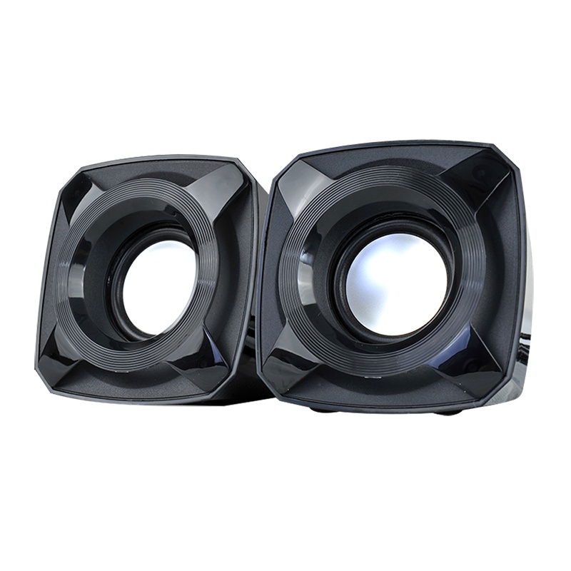 联想(Lenovo)M510音箱电脑音响台式机USB多媒体低音炮迷你便携小音箱桌面游戏音响 黑色