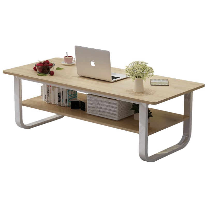 茶几简约现代客厅创意小桌子小户型简易阳台茶桌家用茶台餐桌两用 60X40方形蓝色 组装安心抵