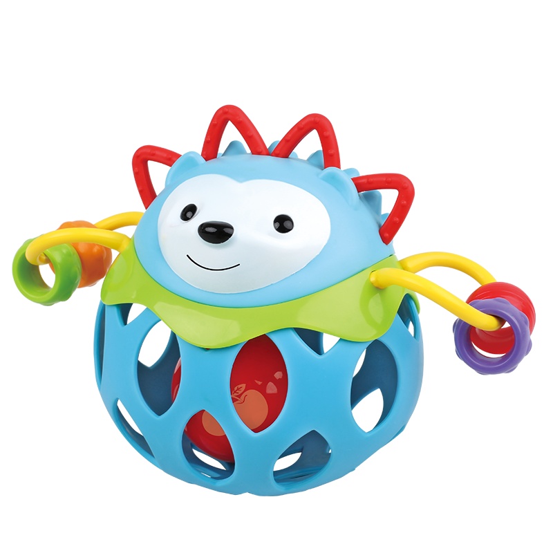 五星贝乐星环保可咬手抓宝宝安抚卡通摇铃新生婴儿玩具1-3-6个月