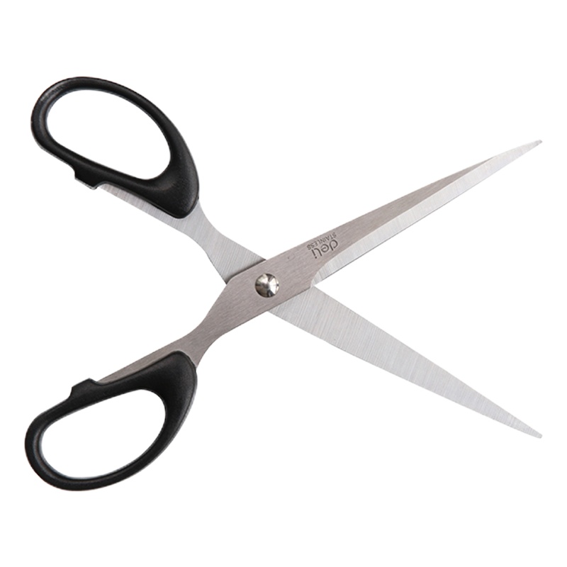 得力6009剪刀 黑色 单把装(J)