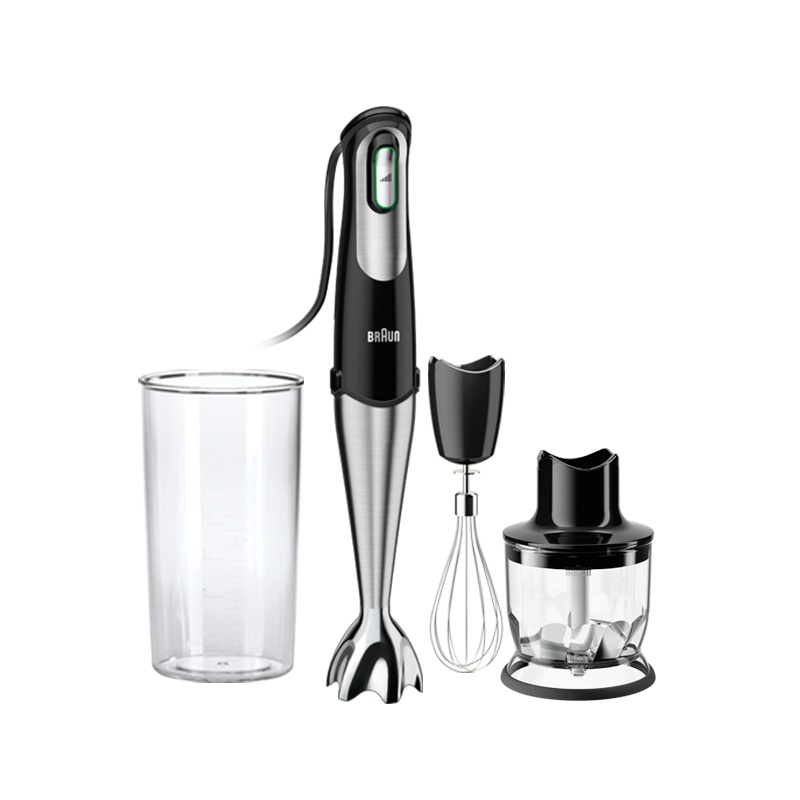 博朗(BRAUN)MQ725多功能料理棒搅拌机 原装进口无极调变速 电动手持婴儿宝宝辅食机 榨汁打蛋奶油绞肉切菜搅拌机