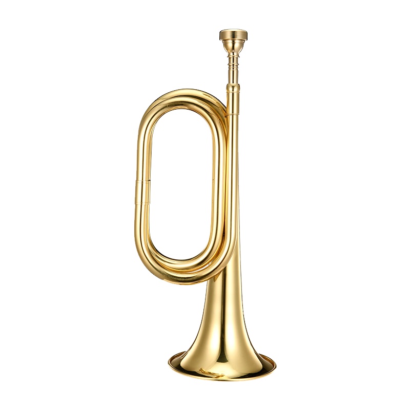 风雷动-JH34cm冲锋号大步号紧急集合号乐器集结号军号大号部队专用老式号黄铜号