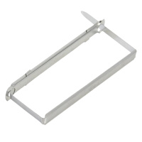 得力文具 5549 五金打孔装订夹办公装订耗材 两孔金属塑胶装订夹 5盒共250支