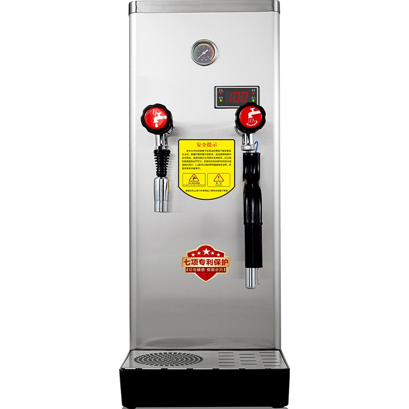 耐雪Naixer 蒸汽开水机商用全自动奶茶店开水器咖啡店10L不锈钢奶泡机 萃茶机吧台茶吧机立式饮水机国产温控器