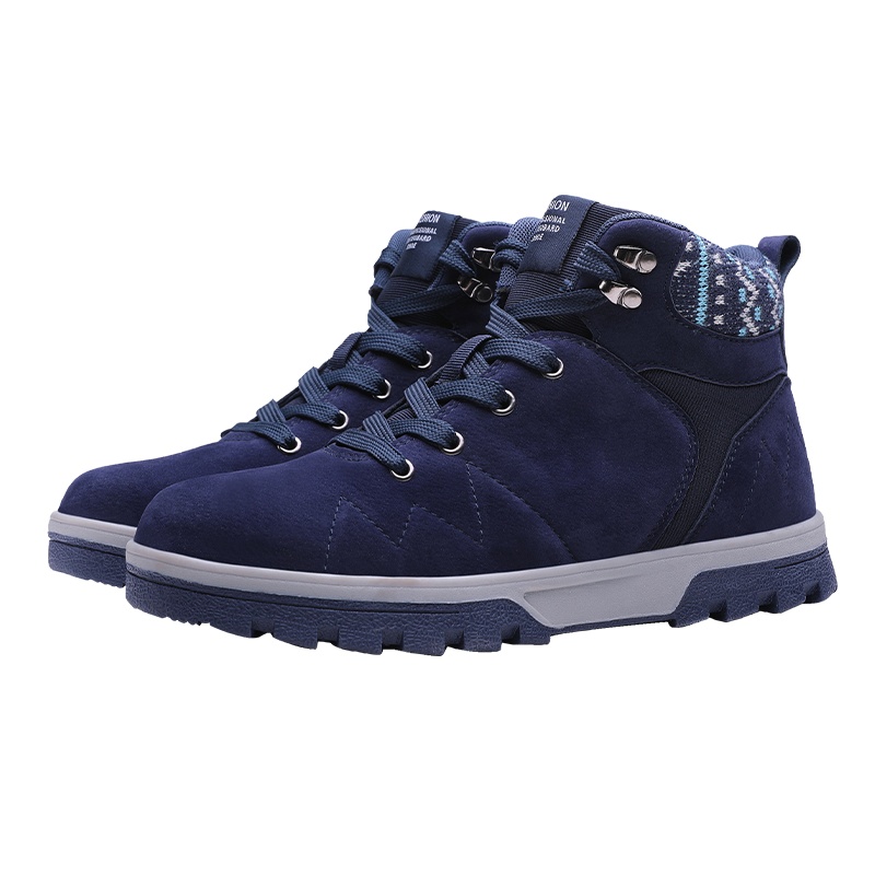 卡帝乐鳄鱼(CARTELO) 秋冬新款真皮百搭高帮复古英伦风马丁鞋男运动休闲鞋男士运动鞋