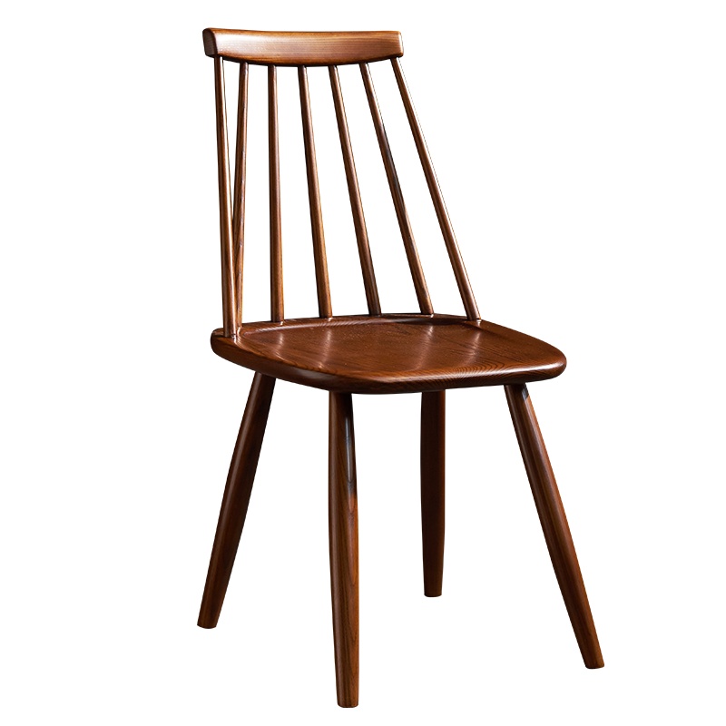 星威北欧实木餐桌温莎椅咖啡餐厅休闲椅现代简约靠背椅饭桌组合餐椅家用椅子