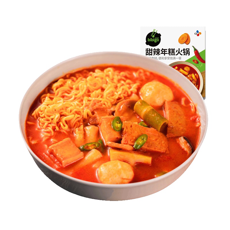 必品阁甜辣年糕火锅610g