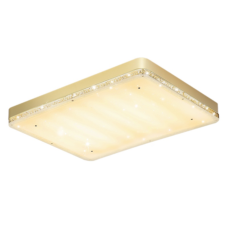 品拓(PINTUO)2019新款灯具套餐客厅简约现代长方形创意个性卧室大气水晶led吸顶灯