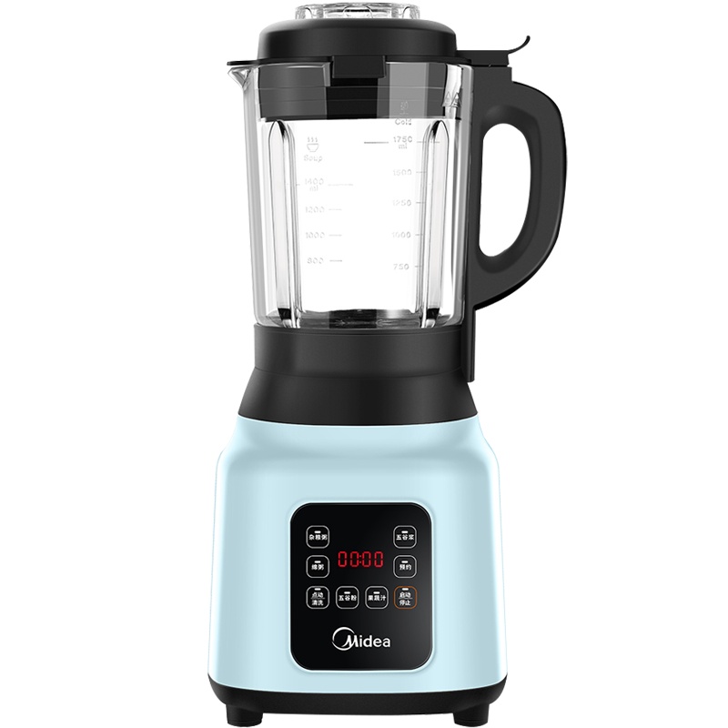 美的(Midea)破壁机1.75L精钢8刀1500W家用高温熬煮加热破壁料理机智能榨汁机辅食机绞肉MJ-BL1548A