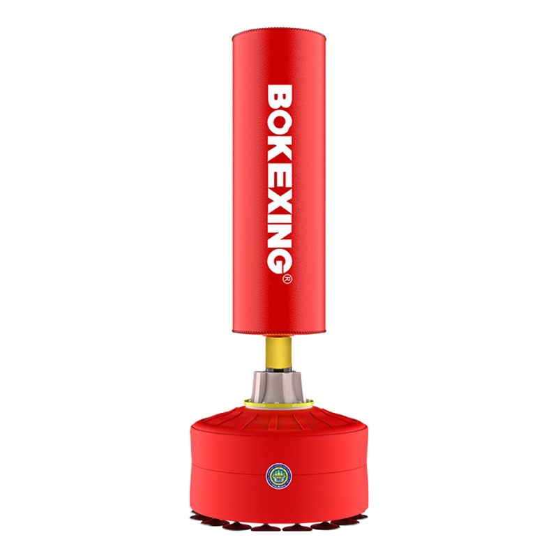 企购优品 立式沙包家用皮革不倒翁 红色