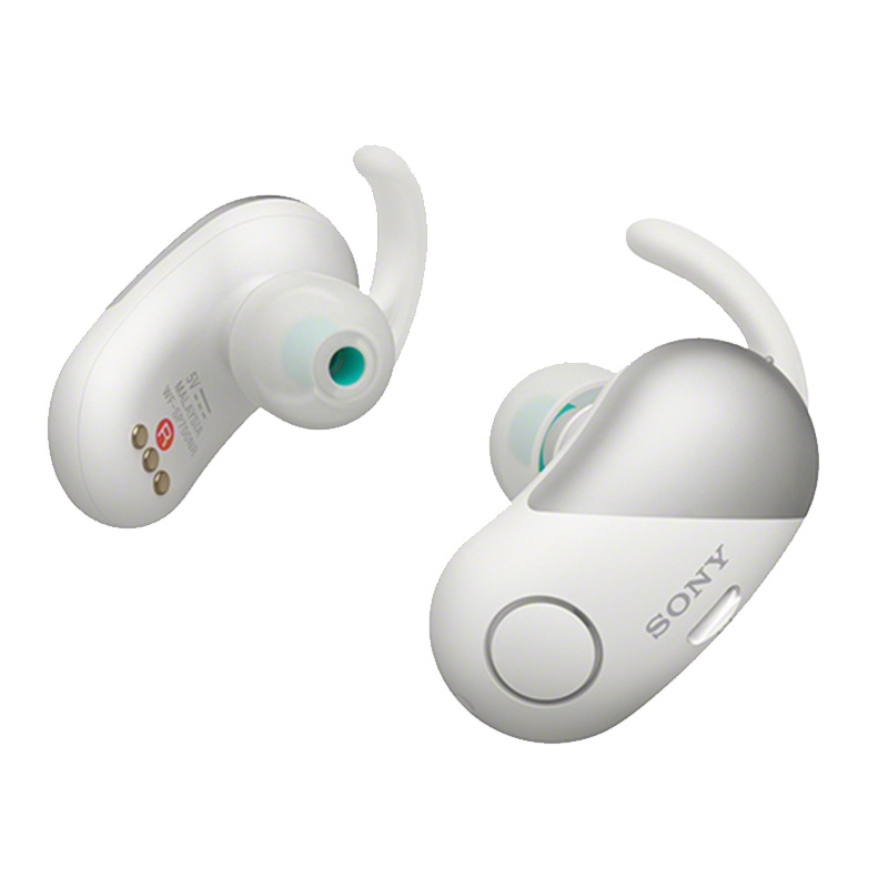 Sony/索尼 WF-SP700N(白色)迷你蓝牙耳机双耳降噪真无线耳塞式微型运动跑步苹果安卓重低音可接听电话