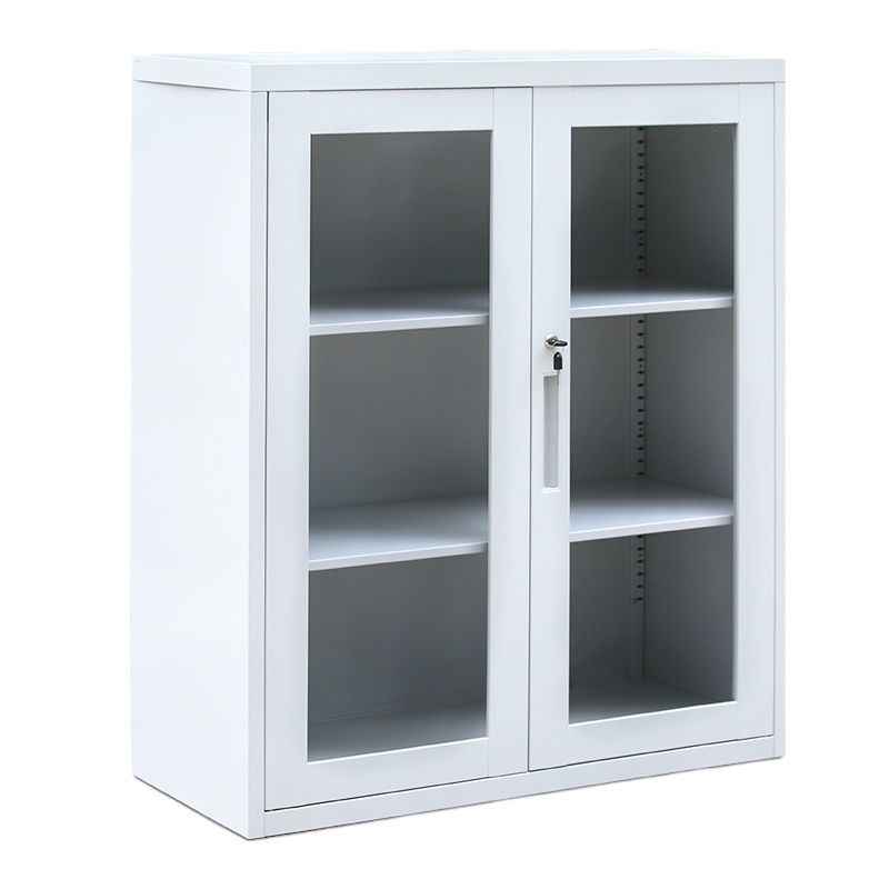 双箭铁皮柜子内三层玻璃对开门1150*950*420定做1个