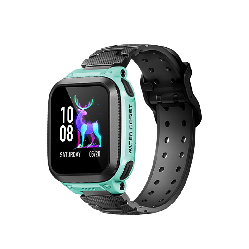 小天才Z2松绿 儿童电话手表游泳级防水 360度安全防护防水 学生定位手环手机(已贴膜)